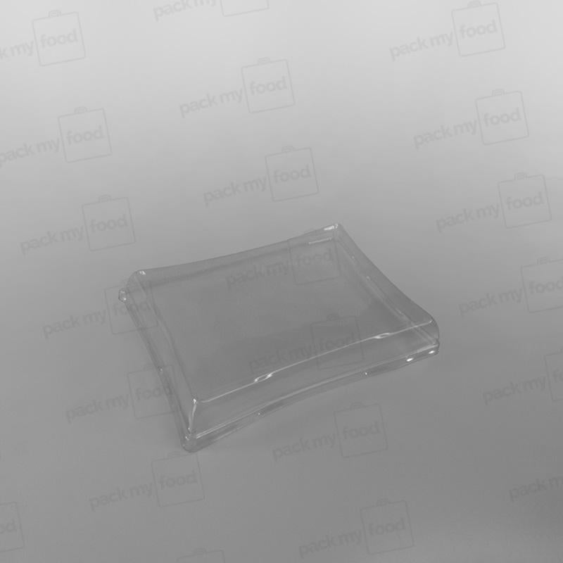 rPET Lid For Sabert Pagoda Rectangular Pulp Tray - 750ml
