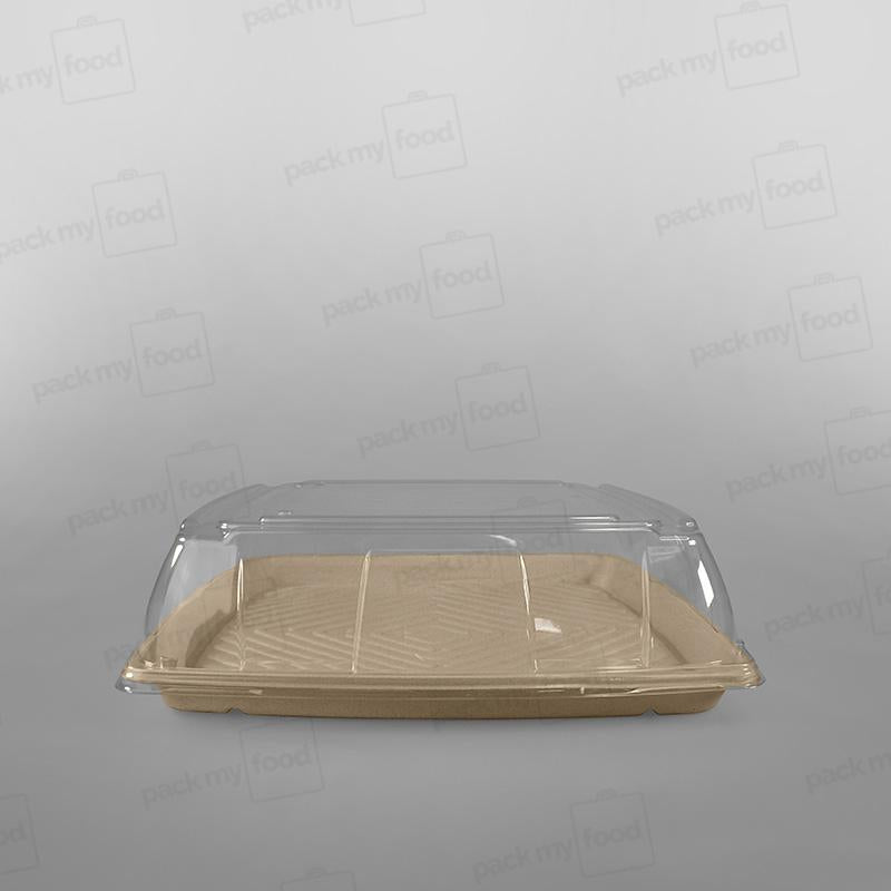 Sabert Domed Lid For Square Pulp Platter - 40x40cm