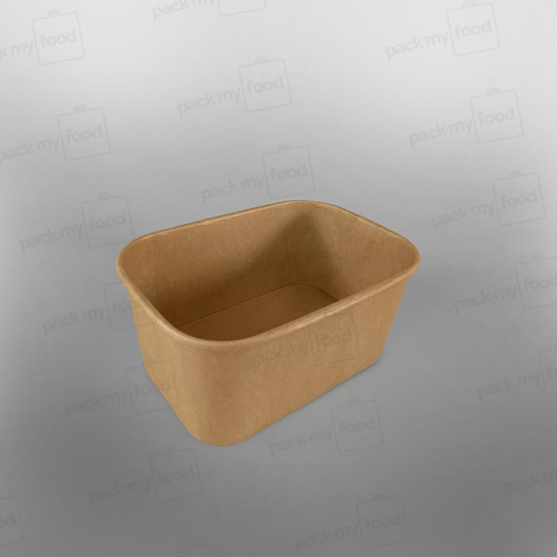 Rectangular Kraft Paper Food Container