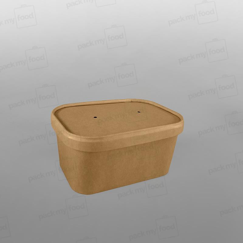Rectangular Kraft Paper Food Container