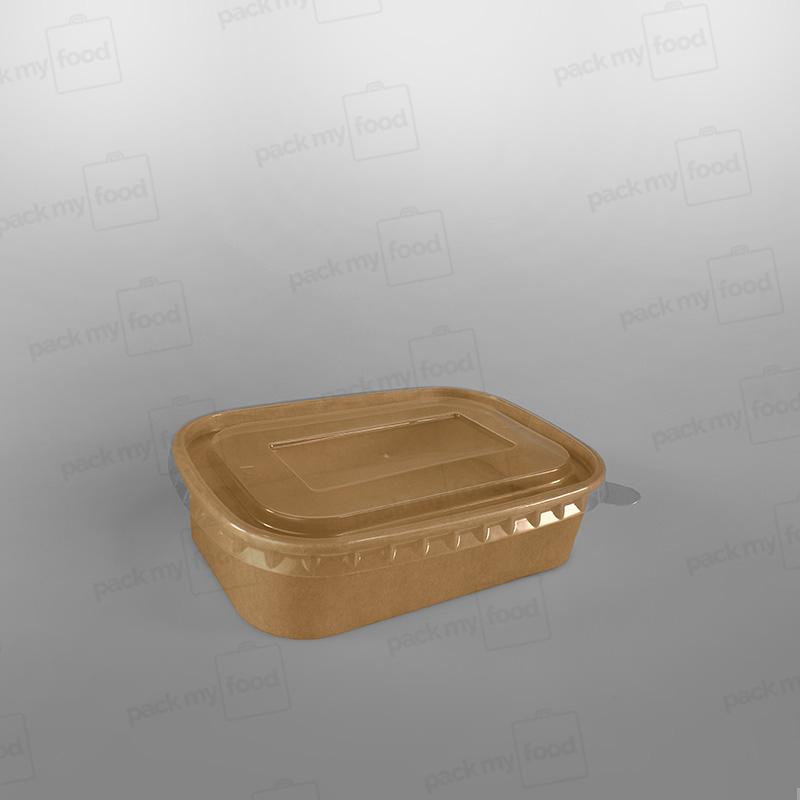 Rectangular Kraft Paper Food Container