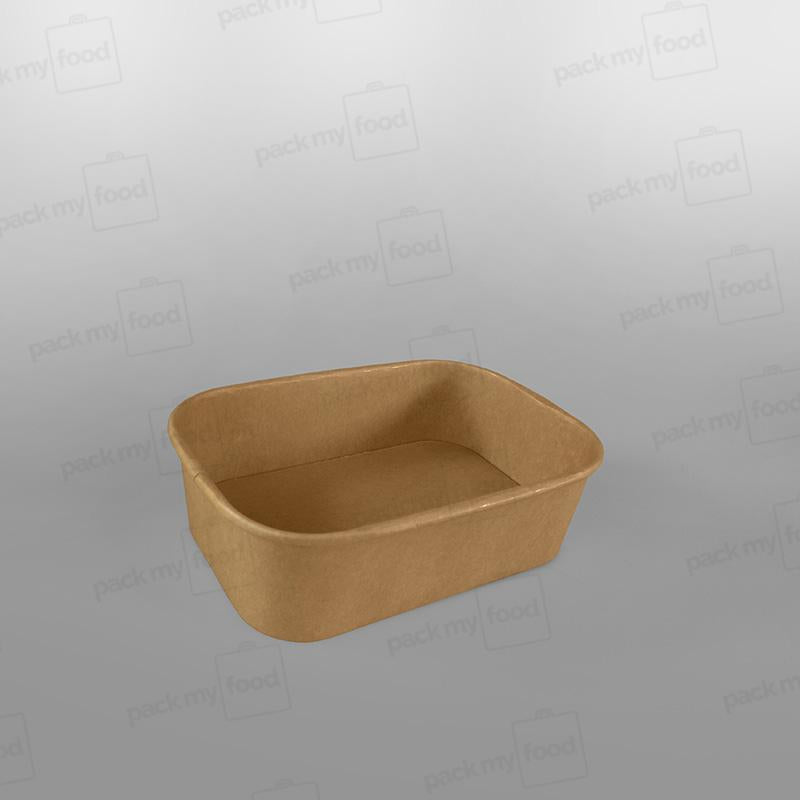 Rectangular Kraft Paper Food Container