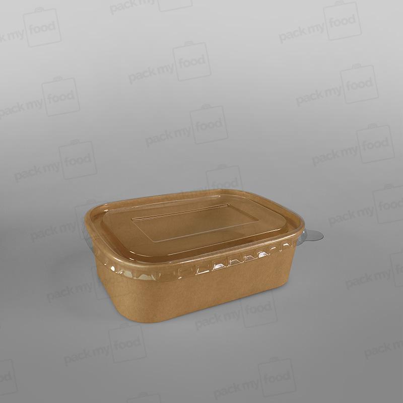 Rectangular Kraft Paper Food Container
