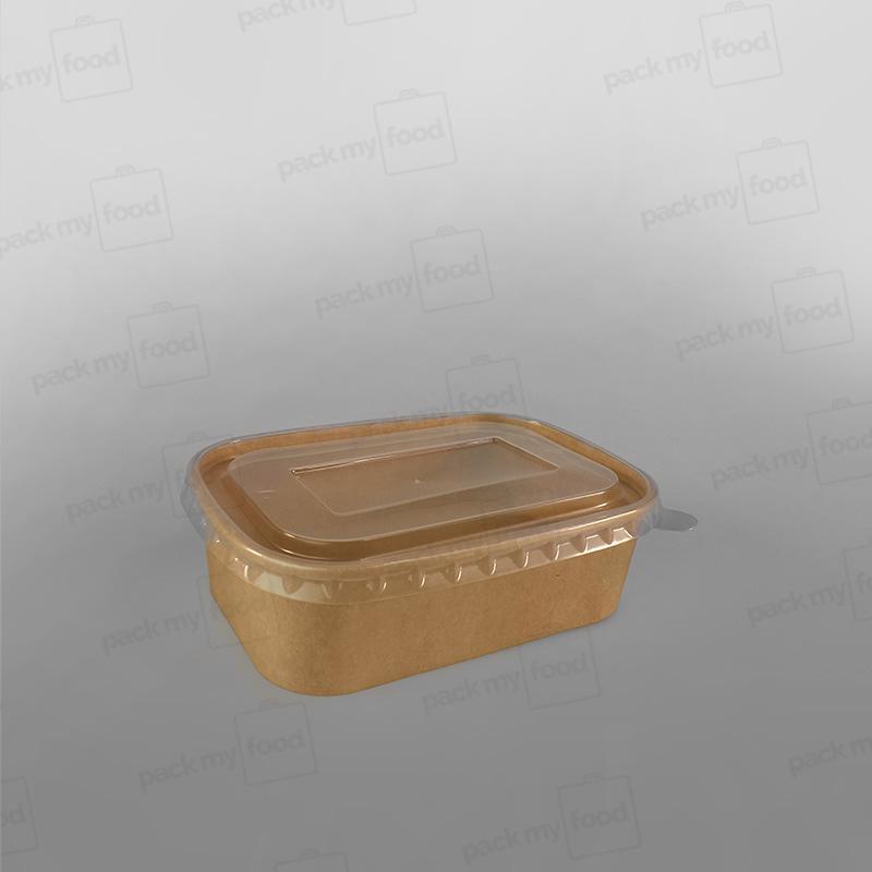 Rectangular Kraft Paper Food Container