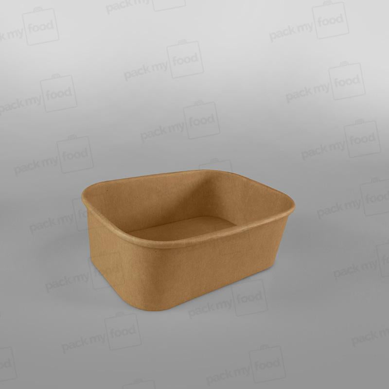 Rectangular Kraft Paper Food Container