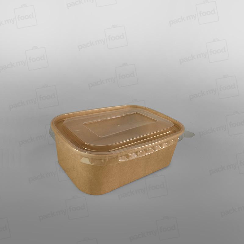 Rectangular Kraft Paper Food Container