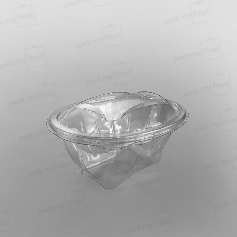 GPI Sekipack Hinged Oval Salad Bowl - 750cc/SLV750