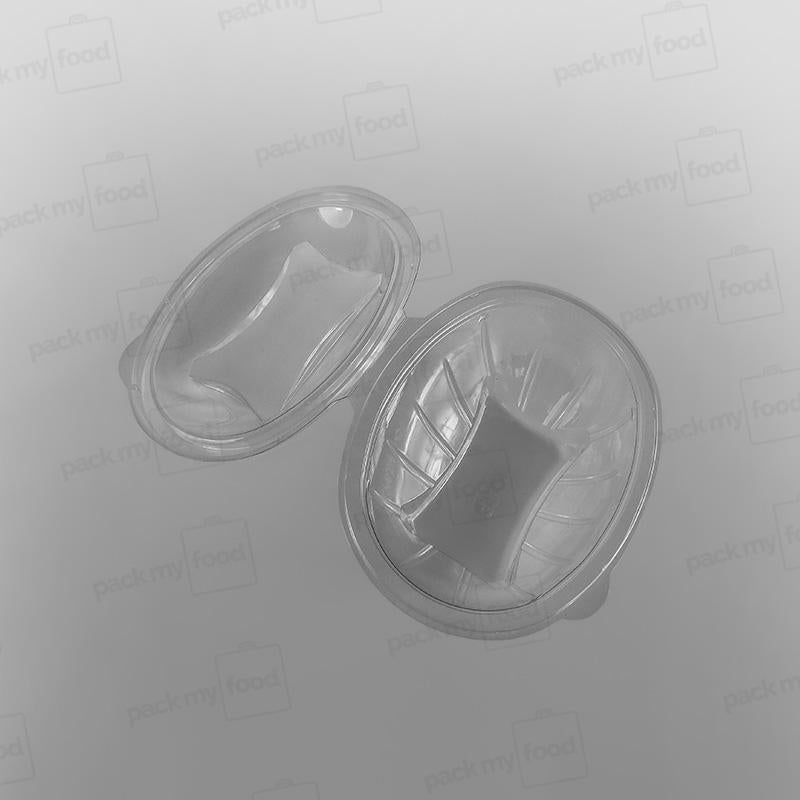 GPI Sekipack Hinged Oval Salad Bowl - 750cc/SLV750