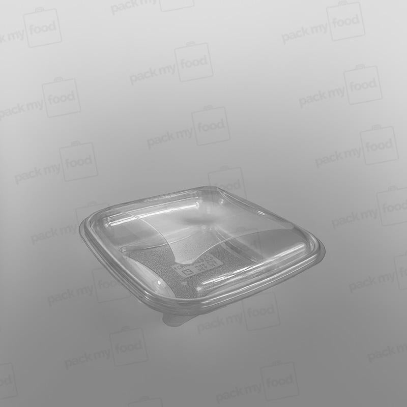 GPI Crudipack Clear Square Salad Bowl Base - FCR140H25