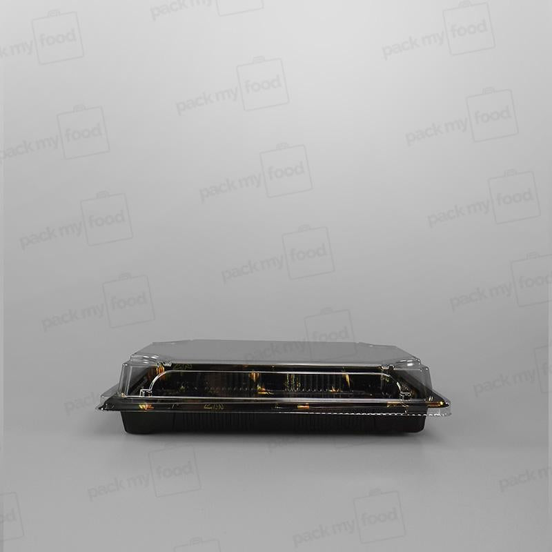 Gold Leaf Design Sushi Container Base & Lids
