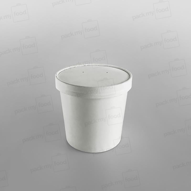 Go-Pak White Paper Soup Container