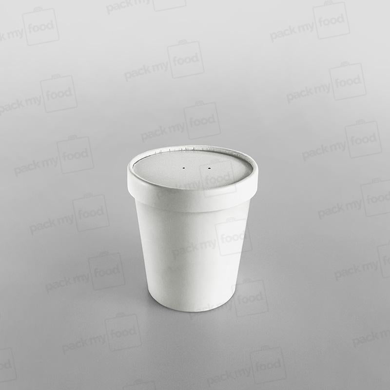 Go-Pak Paper Soup Container & Lid Combo