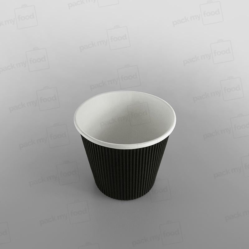 Go-Pak Ripple Black Soup/ Food Container Squat