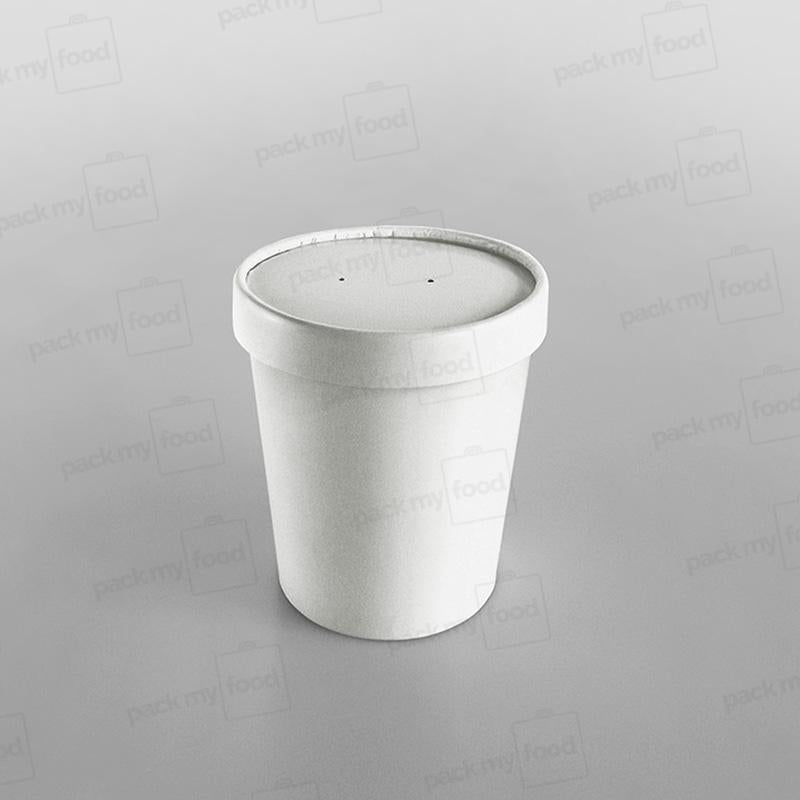 Go-Pak White Paper Soup Container