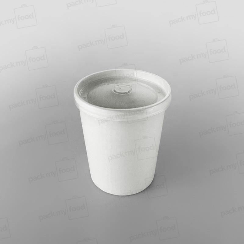 Go-Pak White Paper Soup Container
