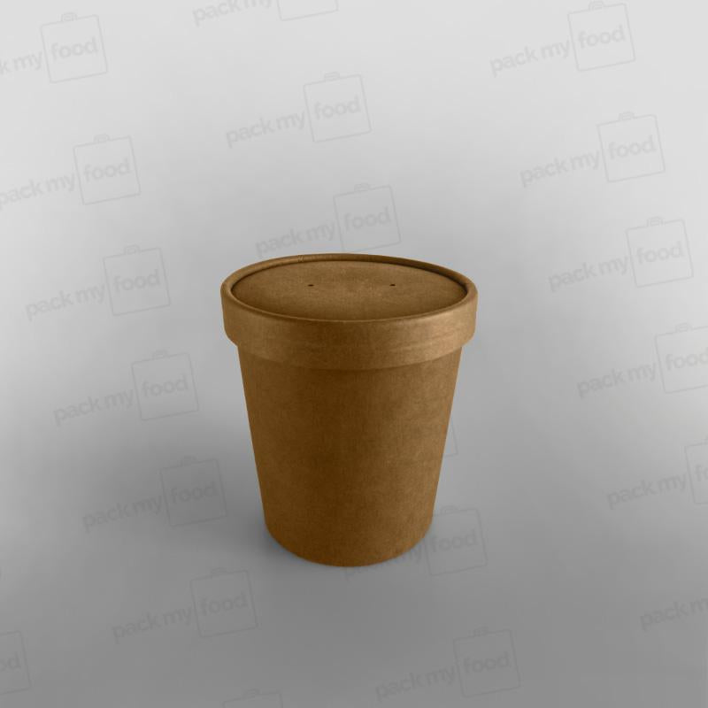 Brown Paper Soup Container