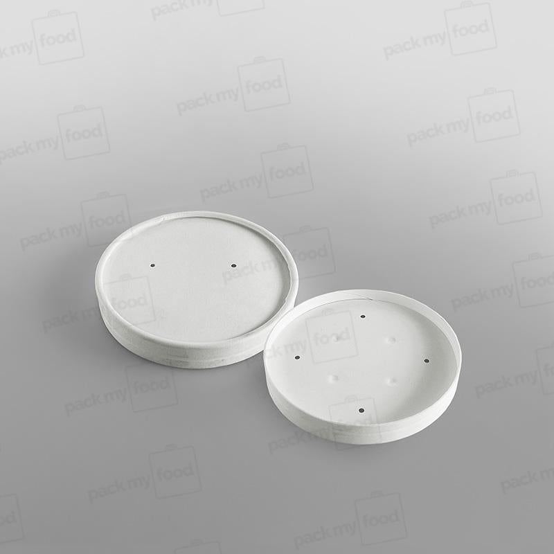 Go-Pak White Paperboard Lid For 26oz/32oz Paper Soup Container