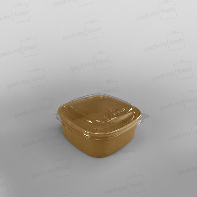 Sabert Premium Square Food Bowl - Kraft