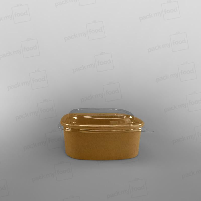 Sabert Premium Square Food Bowl - Kraft