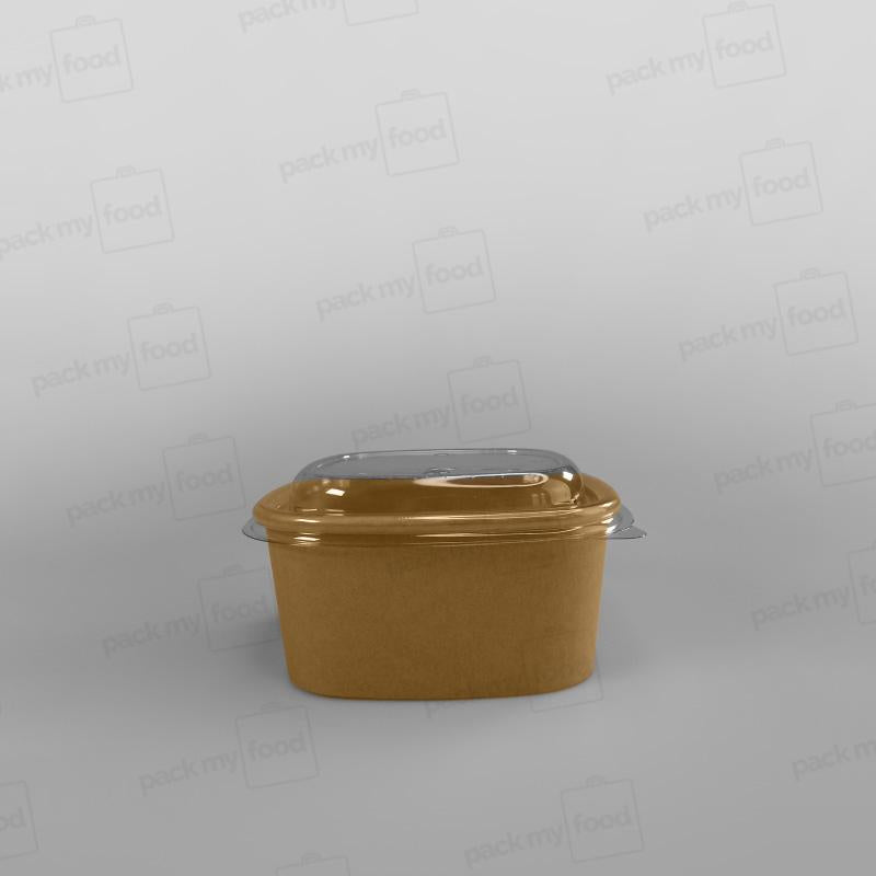 Sabert Premium Square Food Bowl - Kraft