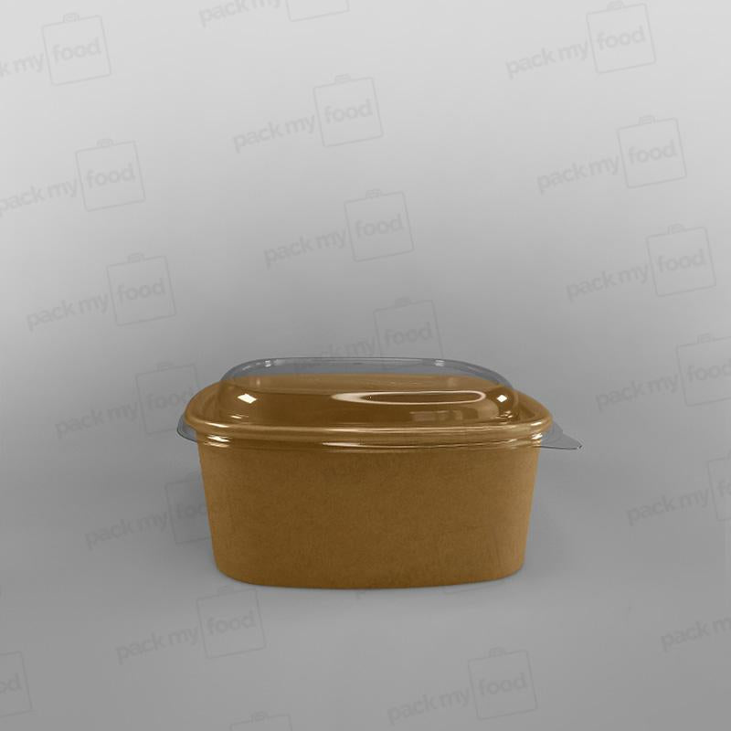 Sabert Premium Square Food Bowl - Kraft