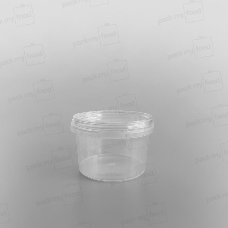 Tamper-proof Clear Round Containers & Lids