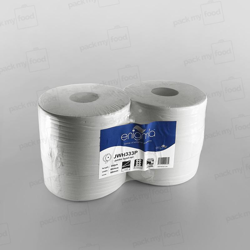 Jumbo Toilet Paper Roll 2ply - 76mm core