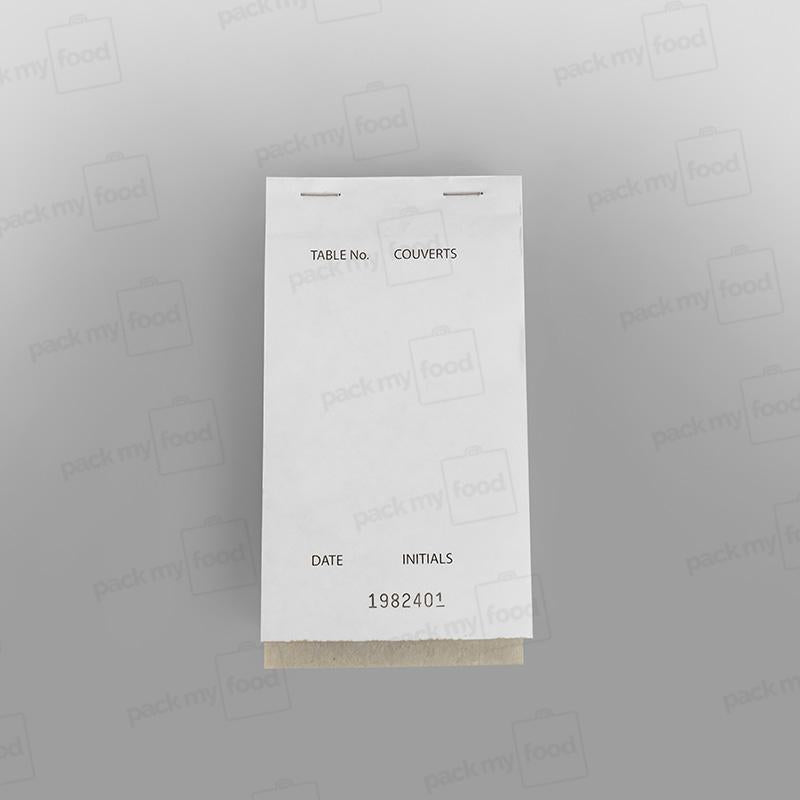 Waiter Pad Triplicate - Carbonless - 92 x 165mm
