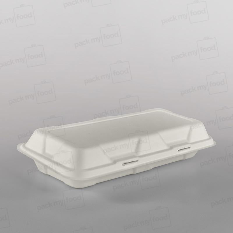 Vegware Compostable Bagasse 12x6inch Fish & Chips Box