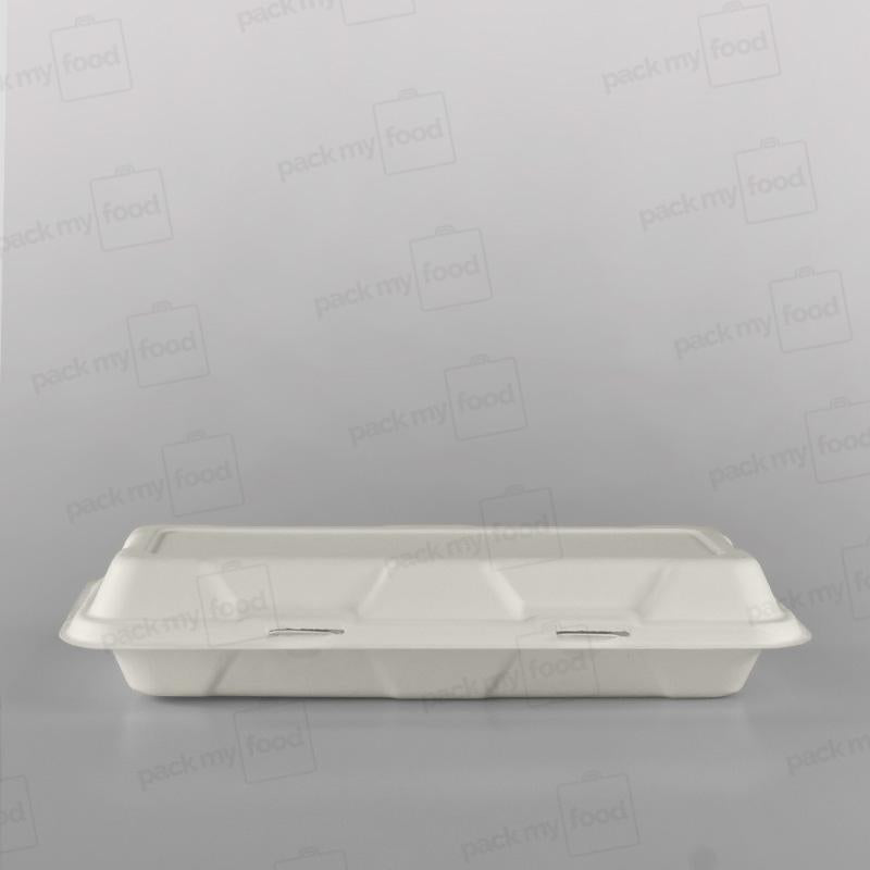Vegware Compostable Bagasse 12x6inch Fish & Chips Box