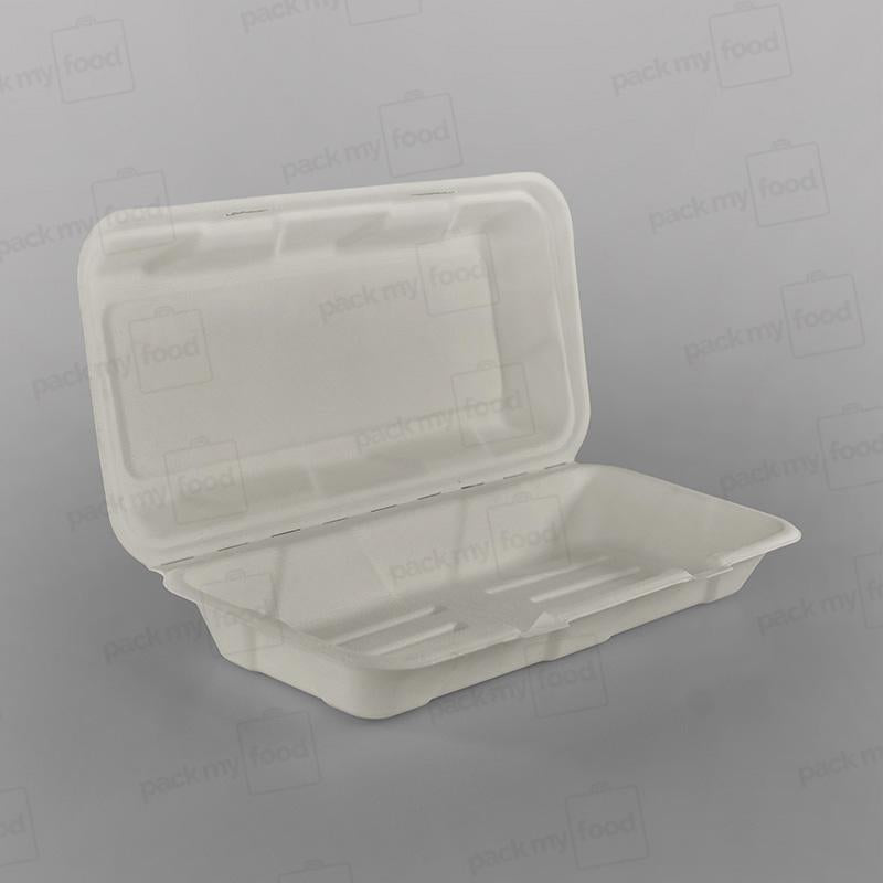 Vegware Compostable Bagasse 12x6inch Fish & Chips Box
