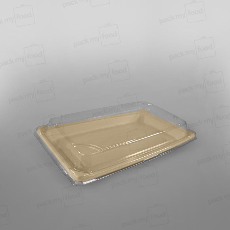 Recyclable PET Lid For Sushi Tray - Size - 238x146mm