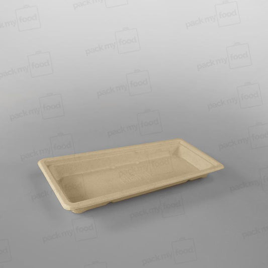 Compostable BioCane Sushi Tray - 221x91x24mm
