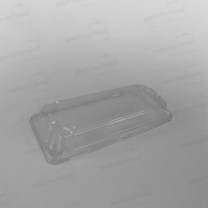 rPET Lid For Compostable BioCane Sushi Tray - 221x91x24mm