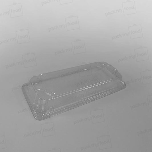 rPET Lid For Compostable BioCane Sushi Tray - 221x91x24mm