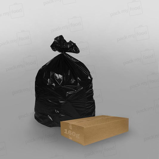 Black Refuse Bag - 18 x 29 x 38 inch - 160G