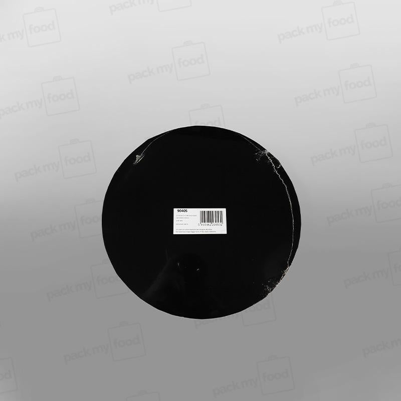 Cake Card Black Round Masonite
