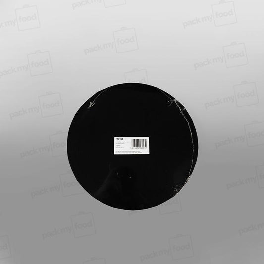 Cake Card Black Round Masonite