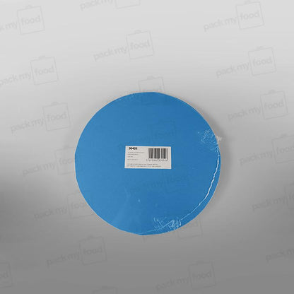 Cake Card Blue Round Masonite