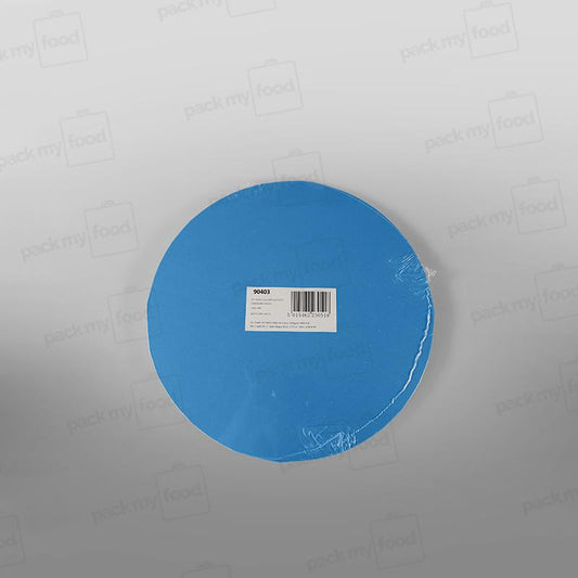 Cake Card Blue Round Masonite