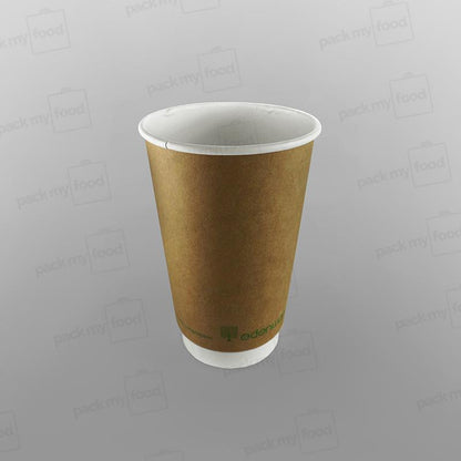Compostable Coffee Cup Double Wall Kraft
