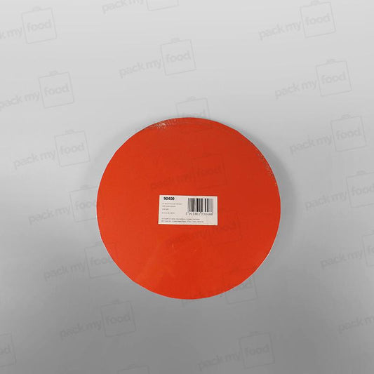 Cake Card Red Round Masonite