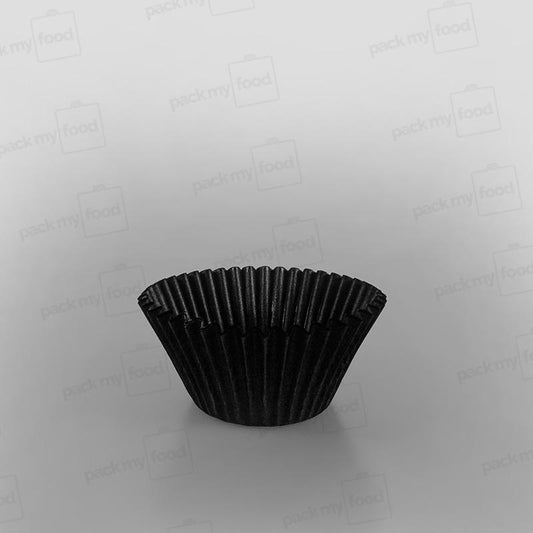 Bun Case Plain Black - 50 x 50mm