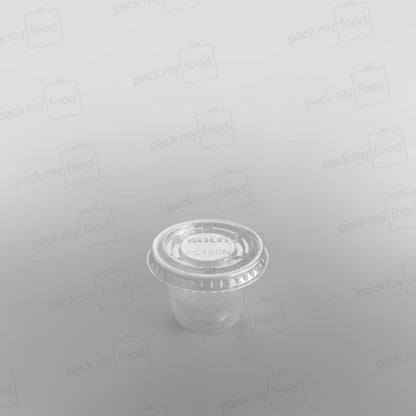 Solo Plastic Sauce Pot Lid Clear