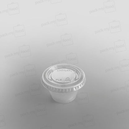 Solo Plastic Sauce Pot Lid Clear