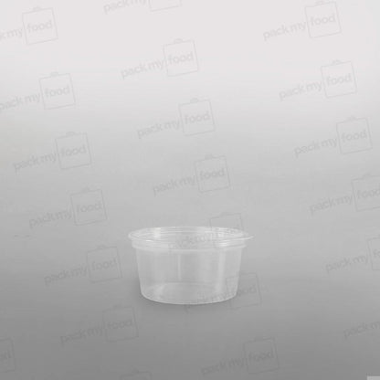 Hinged Plastic Container Round - 1oz