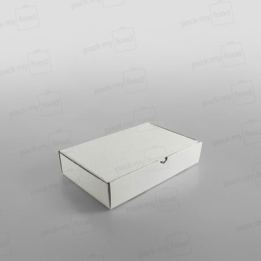 White Corrugated Fish & Chips Boxes