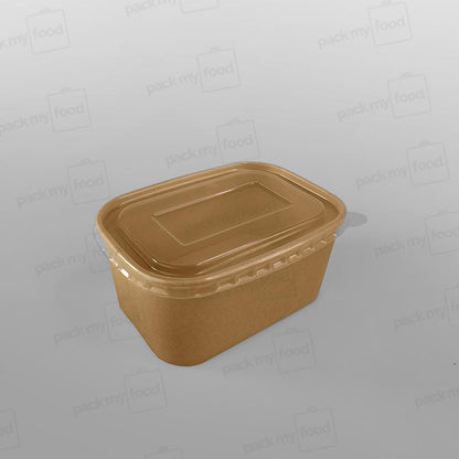 Go-Pak Rectangular Kraft Food Bowl