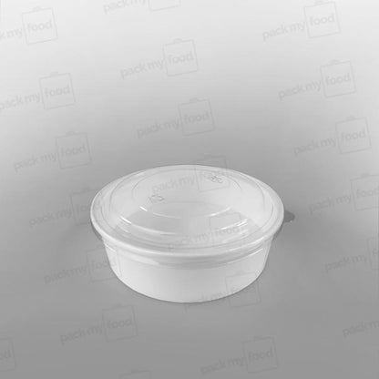 PET Lid For White Paper Food Bowl [500-1000ml]