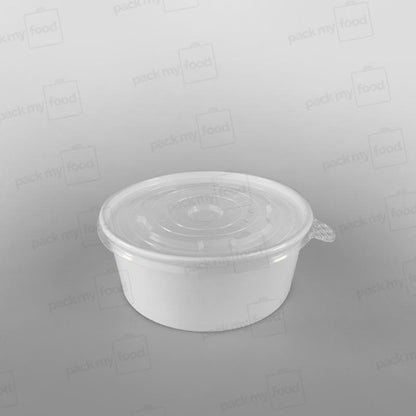 Paper Food Bowl - White